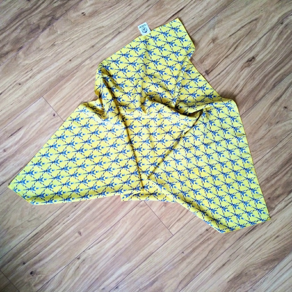 Andre Claude Canova Yellow Eiffel Towers Scarf